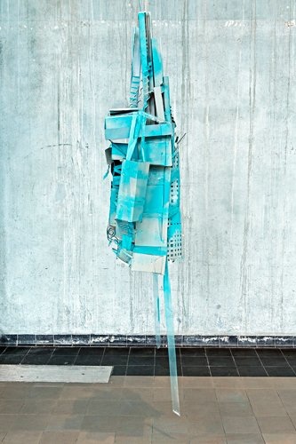 Das goldene Haus in Blau, Installationsansicht Plattform 15, 2015