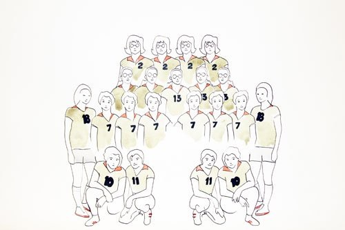 Etude n°11, aquarelle, encre de chine, 2011