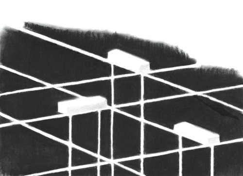 Sans titre, fusain sur papier, 37 x 30 cm, 2008