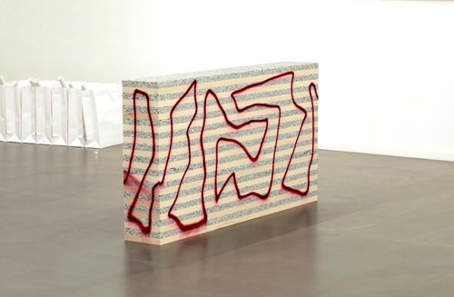 Mille-feuilles, fir, granite, spray, 2012