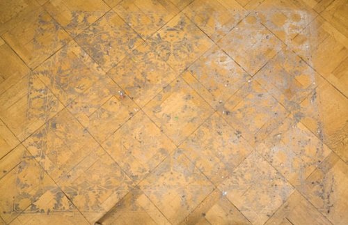 Tapis de poussière, "Huit Clos", Palais de l'athénée Genève, 2008