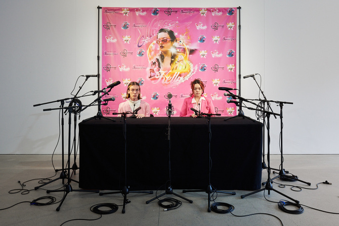 Marara Kelly Press Conference,, Plattform23 at Espace Arlaud Lausanne, 2023