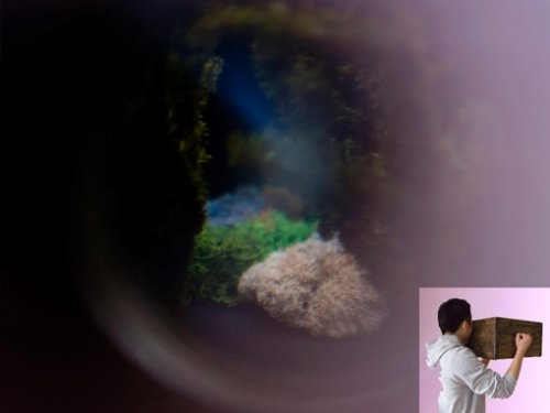 The Drawer, box with spy-hole, 2008