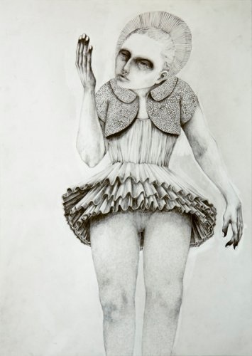 Small things (Plattform09), Buntstift auf Papier, 2008