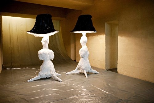 Modelle, Holz, Gips, Jute, 2010