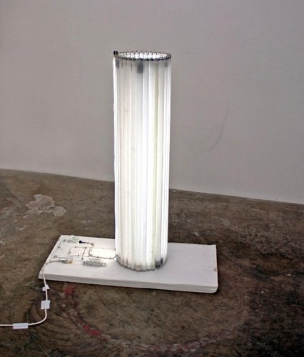 Angestrahlt, Mixed media, 125 × 40 × 80 cm, 2008