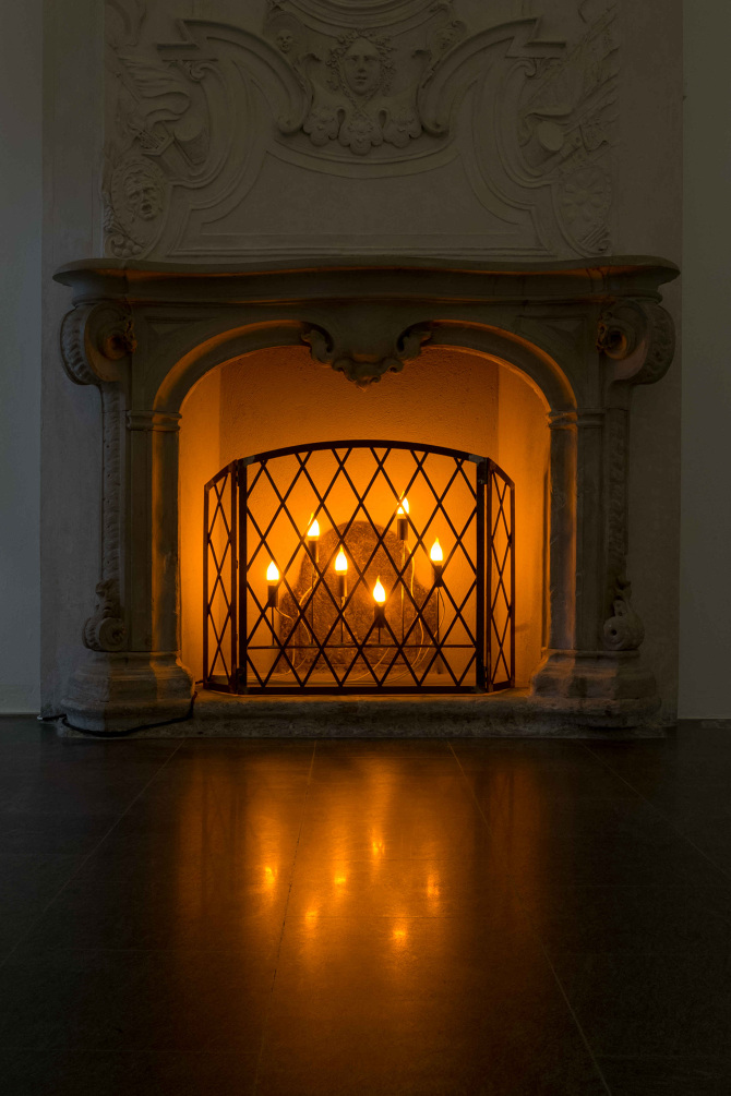 Will-O'-Wisp (Fireplace Screen), exhibition view, Plattform21 at MASILugano, 2021
Photo credits: Mattia Angelini