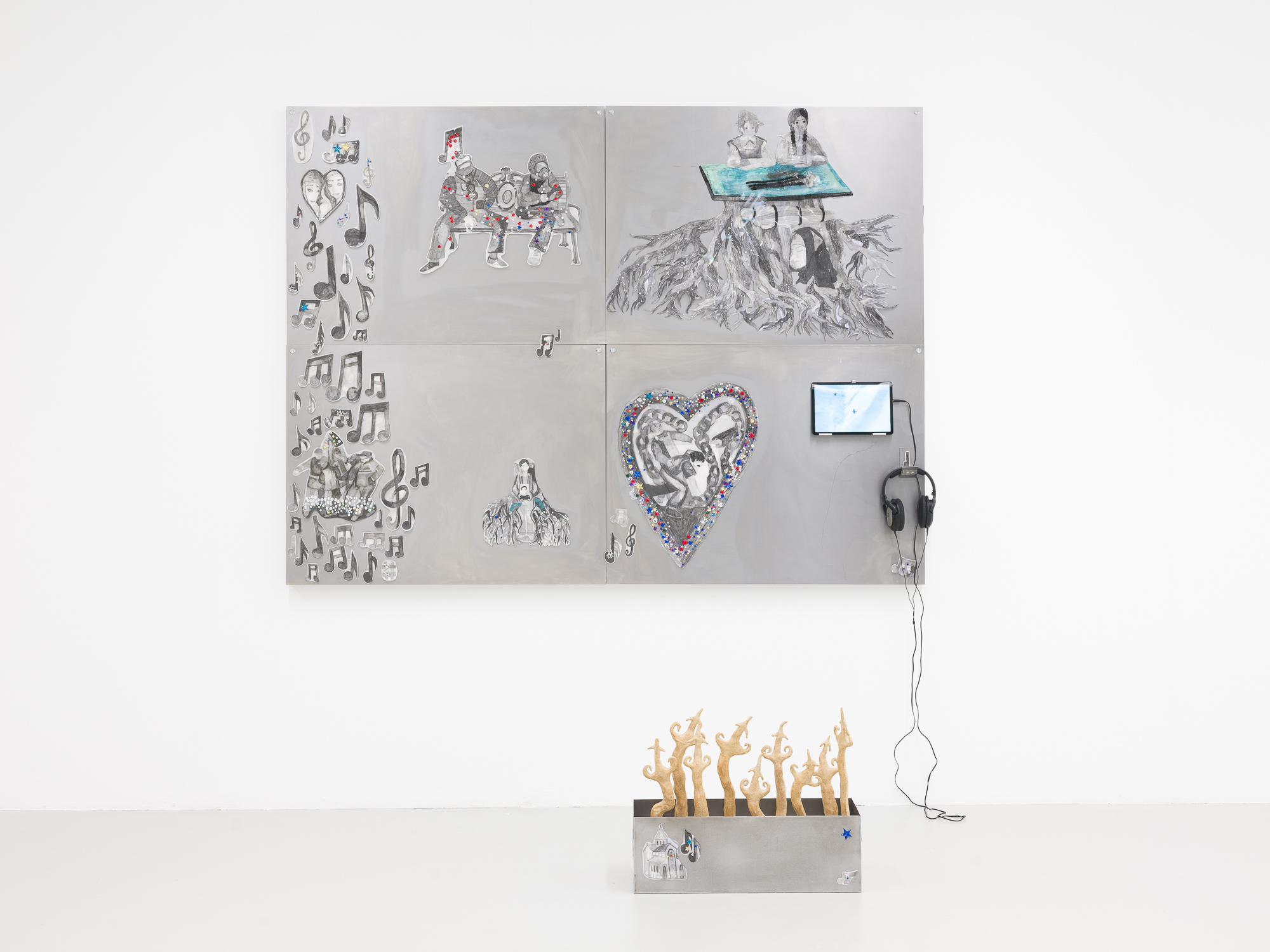 Salome Jokhadze, Plattform25, exhibition view, Centre d’art Neuchâtel, 2025. Photo: Sébastien Verdon.