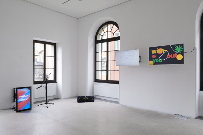 A Media Dummy: Air, Earth, Fire, and Water, Plattform23 at Espace Arlaud Lausanne, 2023