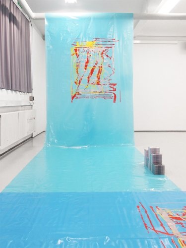 Sérigraphie sur bâches plastiques, HEAD – Genève, 2012