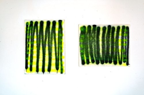 Untitled, Leinwand, Spray, 50 x 60 cm, 2010